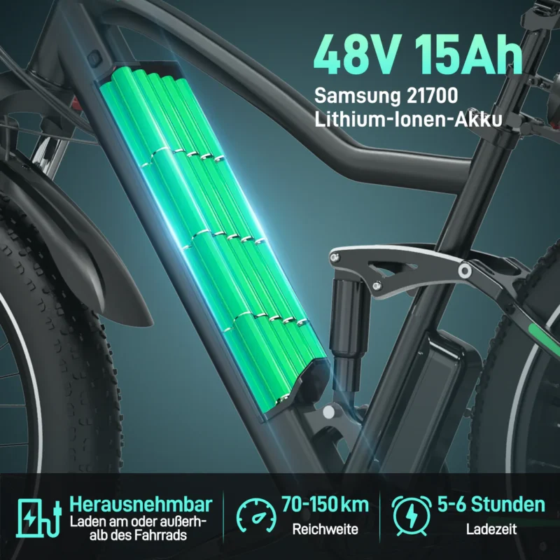 Hitway BK9S 48V 15Ah electric bike – Bild 5