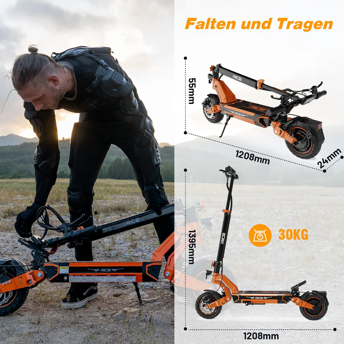 RCB D7 Pro Abe Elektroroller – Bild 8